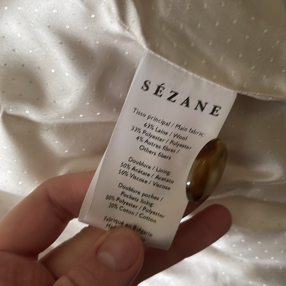 Sezane plaid Coat - Picture 4 of 6